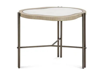 OPALE - Marble high side table by JOSÉ LEITE DE CASTRO - view 2